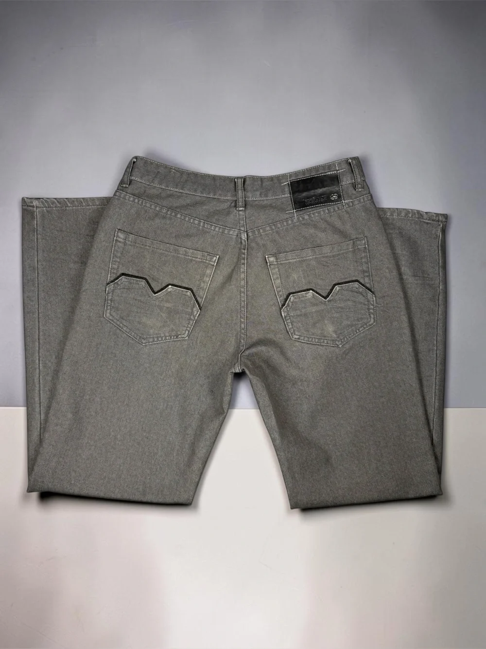 ECKO UNLTD Baggy Fit Jeans Mens W32 Gray Denim Y2K Skater Streetwear